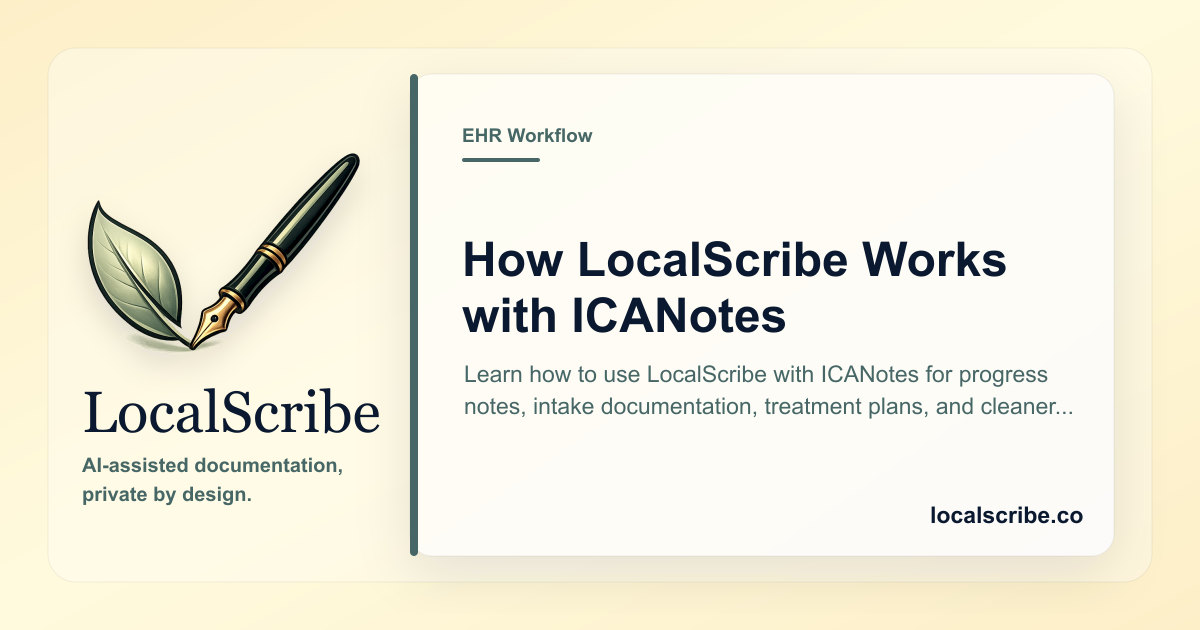 How LocalScribe Works with ICANotes | LocalScribe Blog